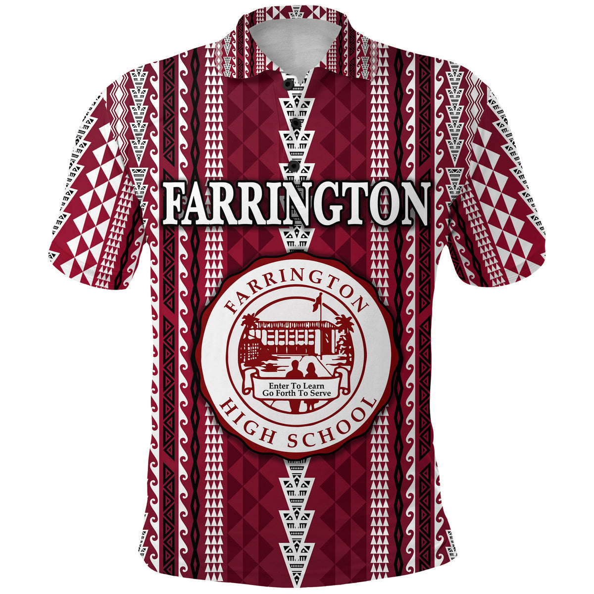 Hawaii Farrington High School Polo Shirt Simple Style LT8 - Polynesian Pride