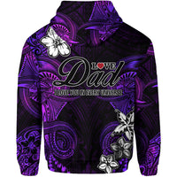 Custom Polynesian Fathers Day Hoodie I Love You In Every Universe Purple LT8 - Polynesian Pride