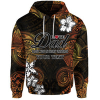 Custom Polynesian Fathers Day Hoodie I Love You In Every Universe Gold LT8 Gold - Polynesian Pride