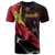 Papua New Guinea T Shirt Bulolo PNG Flag Of Silk Style Unisex Black - Polynesian Pride