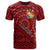 Tonga T Shirt Ohonua Tapa Patterns With Bamboo Unisex Red - Polynesian Pride