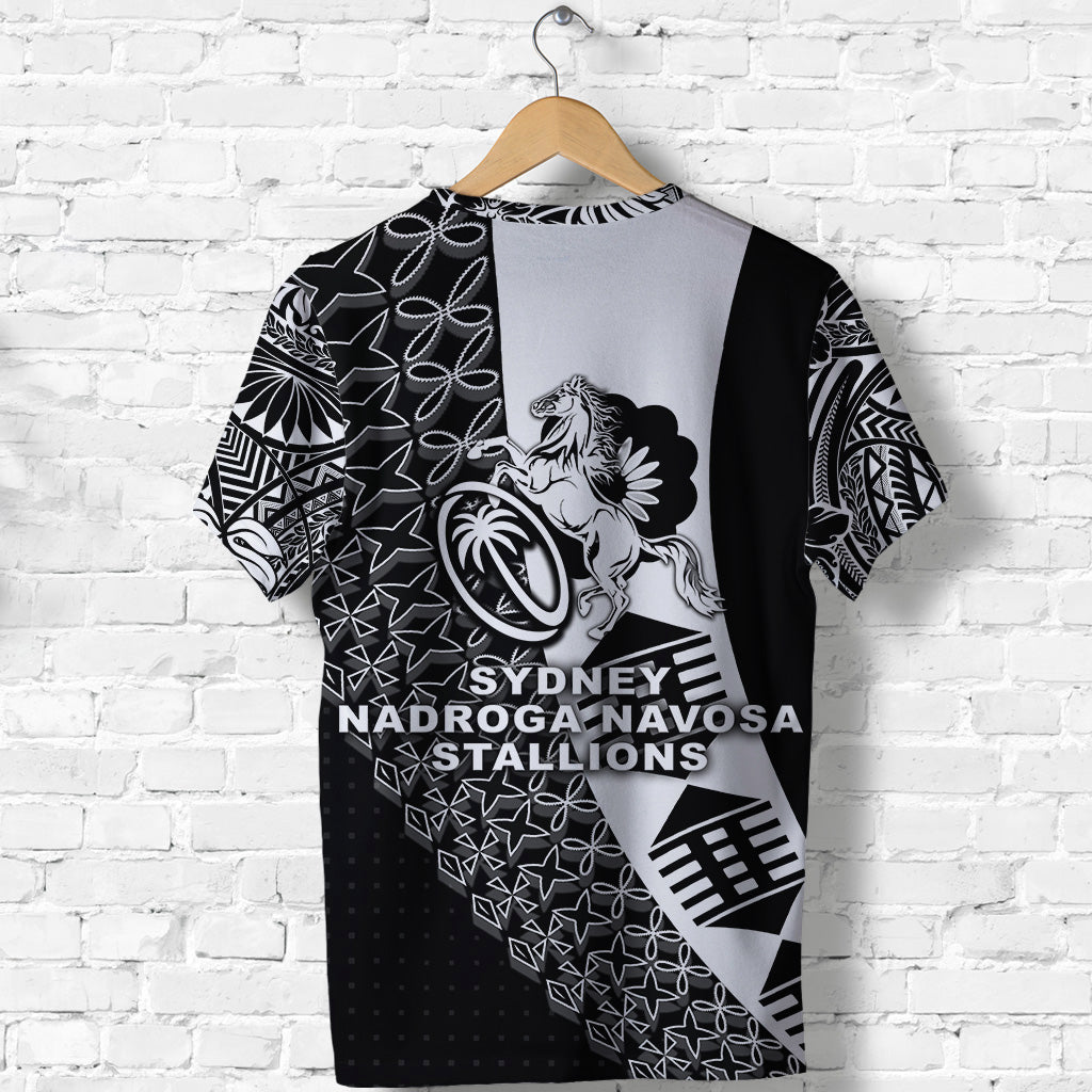 Fiji Rugby T Shirt Sydney Nadroga Navosa Stallions Tapa Vibes NO.1 LT8 - Polynesian Pride