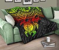 Yap Polynesian Premium Quilt - Reggae Turtle - Polynesian Pride