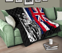 Hawaii King Flag Premium Quilt - Polynesian Pride