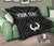 Pohnpei Personalised Premium Quilt - Pohnpei Seal With Polynesian Tattoo Style ( Black) - Polynesian Pride