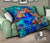 Tahiti Polynesian Premium Quilt - Tahiti Flag Sea Turtle Coral Treasure - Polynesian Pride