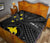 Papua New Guinea Personalised Premium Quilt - Flag With Polynesian Patterns (Black) - Polynesian Pride