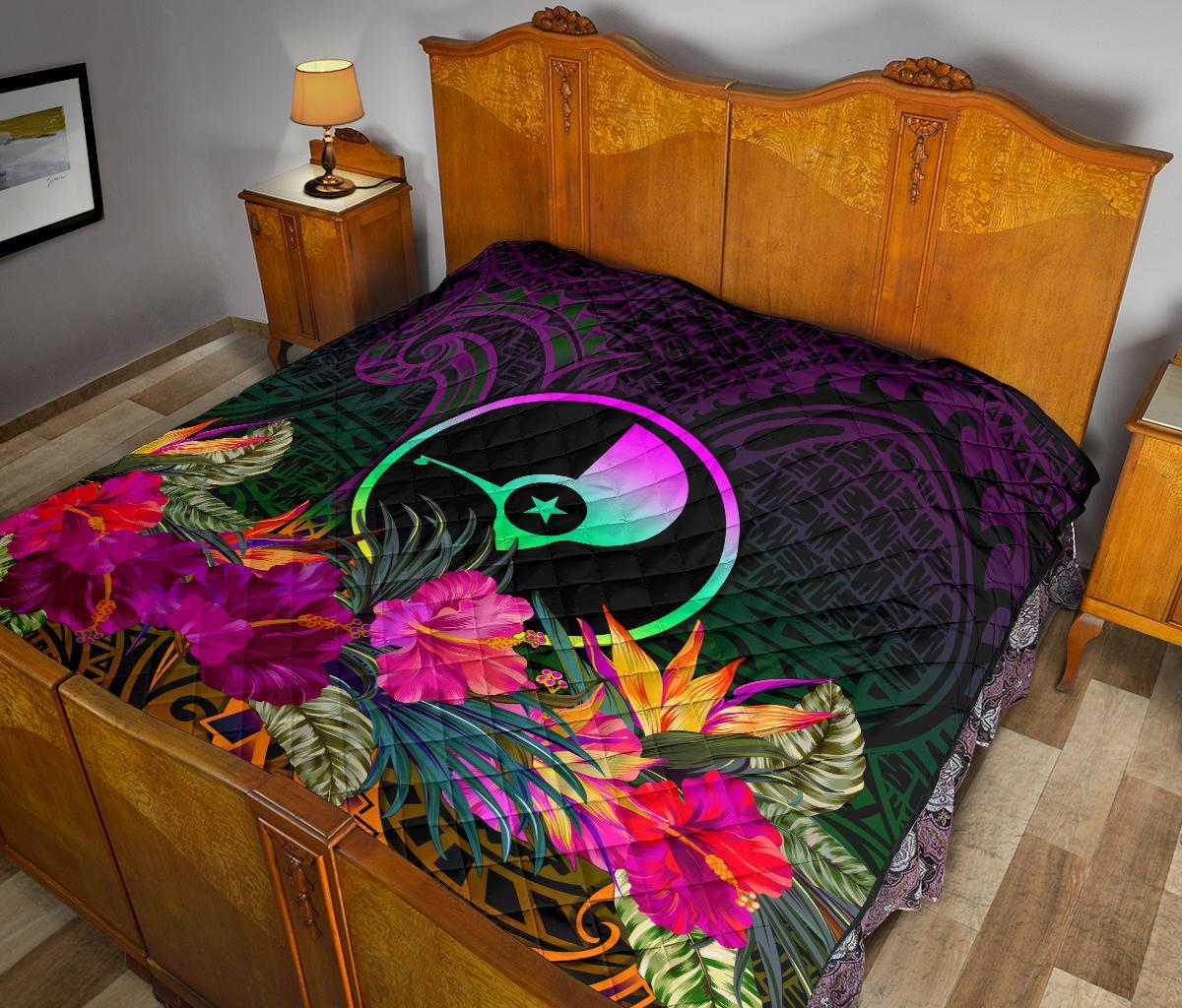 YAP Premium Quilt - Summer Hibiscus - Polynesian Pride