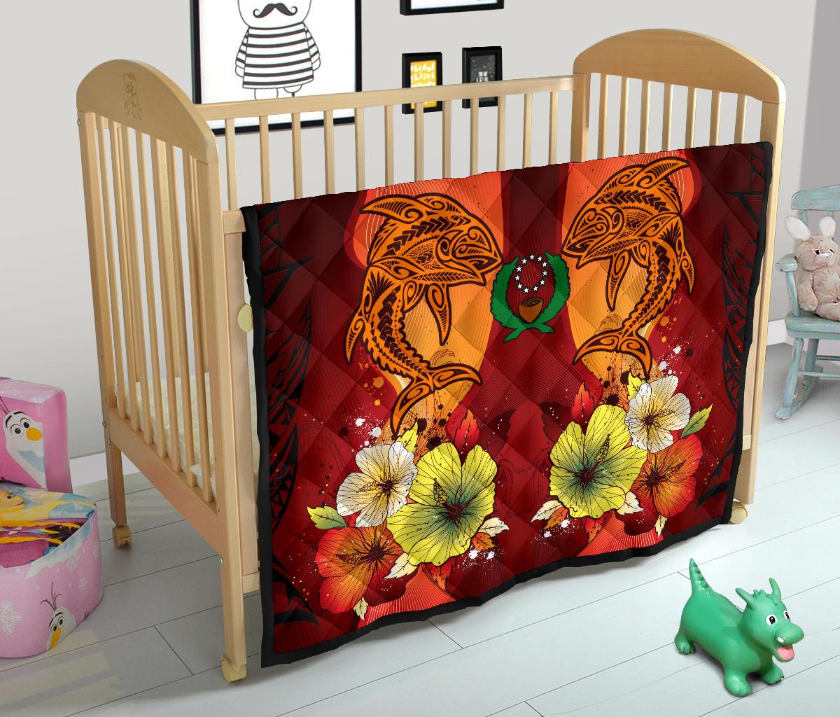 Pohnpei Premium Quilt - Tribal Tuna Fish - Polynesian Pride