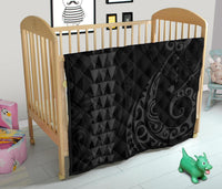 Hawaii Kakau Gray Polynesian Premium Quilt - Polynesian Pride