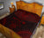 Niue Premium Quilt - Niue Seal Polynesian Chief Red Version - Polynesian Pride