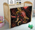 CNMI Polynesian Premium Quilt - Turtle With Blooming Hibiscus Gold - Polynesian Pride