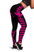 Kanaka Pink Polynesian Women's Leggings Black - Polynesian Pride