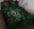 Hawaii Quilt Bed Set - Hawaii Polynesian Turtle Quilt Bed Set Flow Of Turtle Green - Polynesian Pride