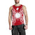 Nauru Polynesian Men Tank Top Map Red White Red - Polynesian Pride