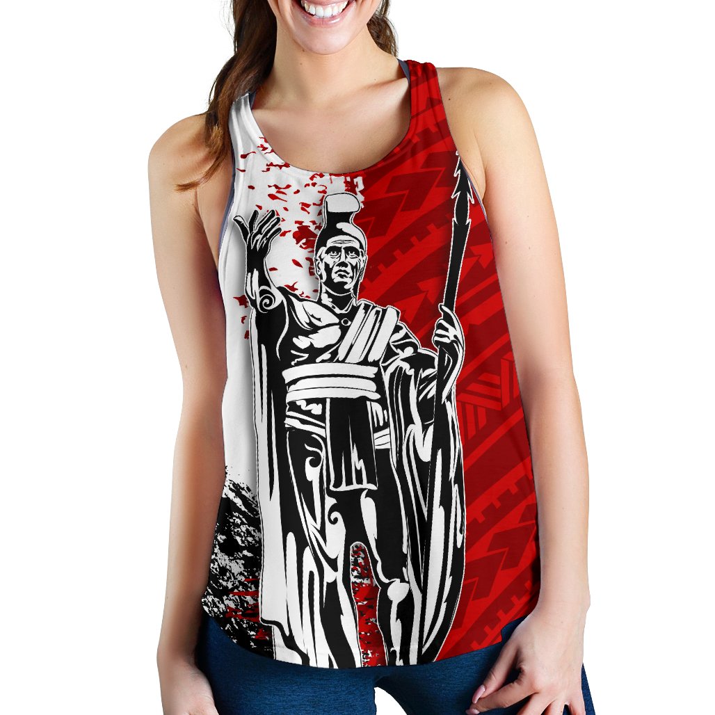 Hawaii King Polynesian Women's Racerback Tank - Sonic Style - Polynesian Pride