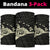 Polynesian Shaka Map Hawaii Bandana 3 - Pack - Beige - Polynesian Pride