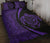Hawaii Turtle Map Polynesian Quilt Bed Set - Purple - Circle Style - Polynesian Pride