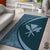 Hawaii Kanaka Polynesian Area Rug Circle Style Rug Blue - Polynesian Pride
