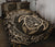 Personalized - Hawaii Map Circle Polynesian Turtle Quilt Bed Set - Gold - Polynesian Pride