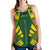 Society Islands Women Racerback Tank - Polynesian Tattoo Flag White - Polynesian Pride