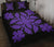 Hawaiian Quilt Bed Set Royal Pattern - Black And Purple - B2 Style Art - Polynesian Pride