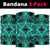 Polynesian Plumeria Mix Turquoise Black Bandana 3 - Pack - Polynesian Pride