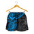 Yap Polynesian Shorts (Women) - Blue Turtle - Polynesian Pride