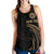 Tahiti Polynesian Women's Racerback Tank - Gold Tribal Wave - Polynesian Pride