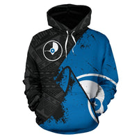 Yap Special Grunge Flag Pullover Hoodie 0 - Polynesian Pride