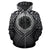 Northern Mariana Islands All Over Zip up Hoodie Lift up Black - Polynesian Pride