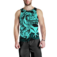 Polynesian Hawaii Men's Tank Top - Kanaka Maoli Blue Turtle - Polynesian Pride