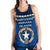 Northern Mariana Islands Polynesian Women Racerback Tank - Vibes Version Blue - Polynesian Pride
