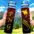 Papua New Guinea Hydro Tracking Bottle - Polynesian Pattern Hydro Tracking Bottle 32oz Large Black - Polynesian Pride