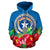 Northern Mariana Islands Polynesian Zip Hoodie Flag Hibiscus - Polynesian Pride