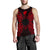 Nauru Polynesian Men Tank Top Map Red Red - Polynesian Pride