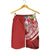 YAP Polynesian All Over Print Men's Shorts - Summer Plumeria (Red) - Polynesian Pride