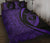 Hawaii Turtle Fish Hook Polynesian Quilt Bed Set Purple - Circle Style - Polynesian Pride