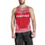 Hawaii Men's Tank Top - Polynesian Chief Flag Version Red - Polynesian Pride