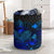 Papua New Guinea Laundry Basket - Polynesian Turtle Hibiscus Blue Laundry Basket One Size Blue - Polynesian Pride
