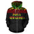 Papua New Guinea Polynesian All Over Zip up Hoodie Reggae Horizontal - Polynesian Pride