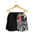 YAP Polynesian Women's Shorts - Summer Plumeria (Black) - Polynesian Pride