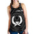 Pohnpei Personalised Women's Racerback Tank - Pohnpei Seal With Polynesian Tattoo Style ( Black) - Polynesian Pride