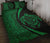 Hawaii Turtle Map Polynesian Quilt Bed Set - Green - Circle Style - Polynesian Pride