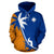 Marshall Islands Coconut Tree Hoodie Unisex Blue - Polynesian Pride