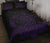 Hawaii Turtle Map Hibiscus Quilt Bed Set - Purple - Polynesian Pride