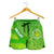 Cook Islands Women Shorts Polynesian Victorian Vibes Women Green - Polynesian Pride