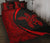 Hawaiian Polynesian Turtle Quilt Bed Set - Circle Style Red - Polynesian Pride