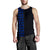 Hawaii Kakau Polynesian Hammerhead Shark Personalized Men's Tank Top - Blue - Polynesian Pride