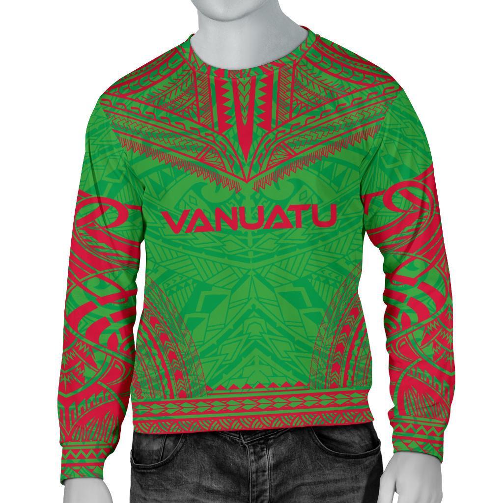 Vanuatu Sweater - Polynesian Chief Flag Version Unisex White - Polynesian Pride